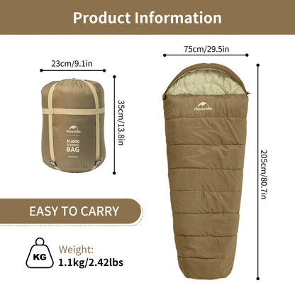 Naturehike MJ300/MJ600 Mummy Sleeping Bag
