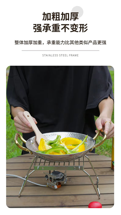 Portable Stainless Steel Camping Stove Stand