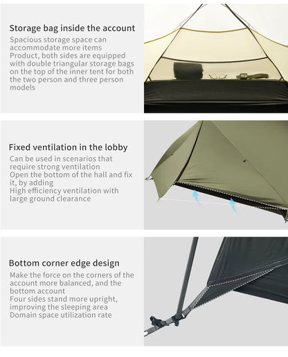 Naturehike Mongar Pro 2-Person Tent