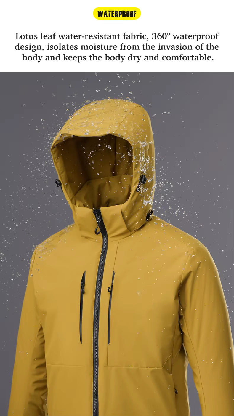 Windproof Thermal Winter Hiking Raincoat