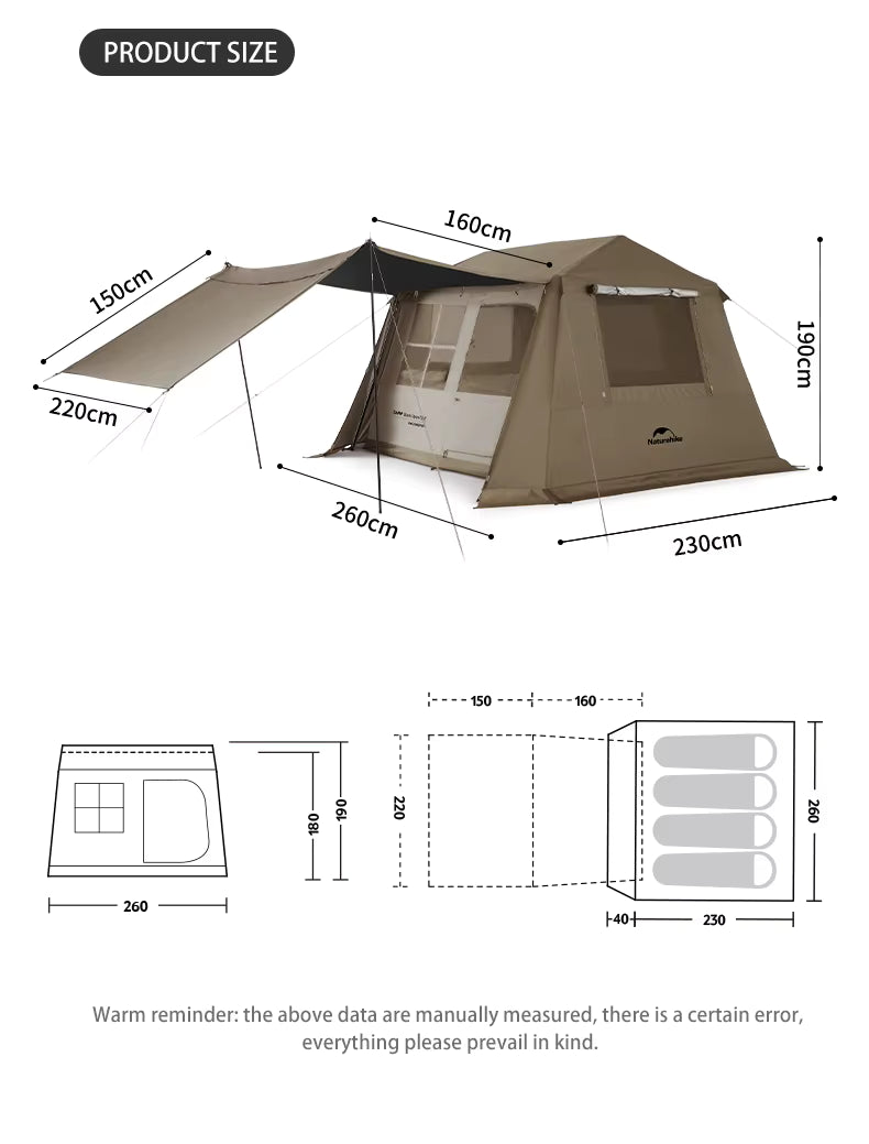 Naturehike Village Family Tent 4 Persons
