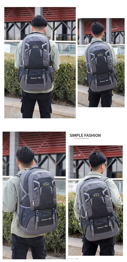 60L Waterproof Hiking Backpack