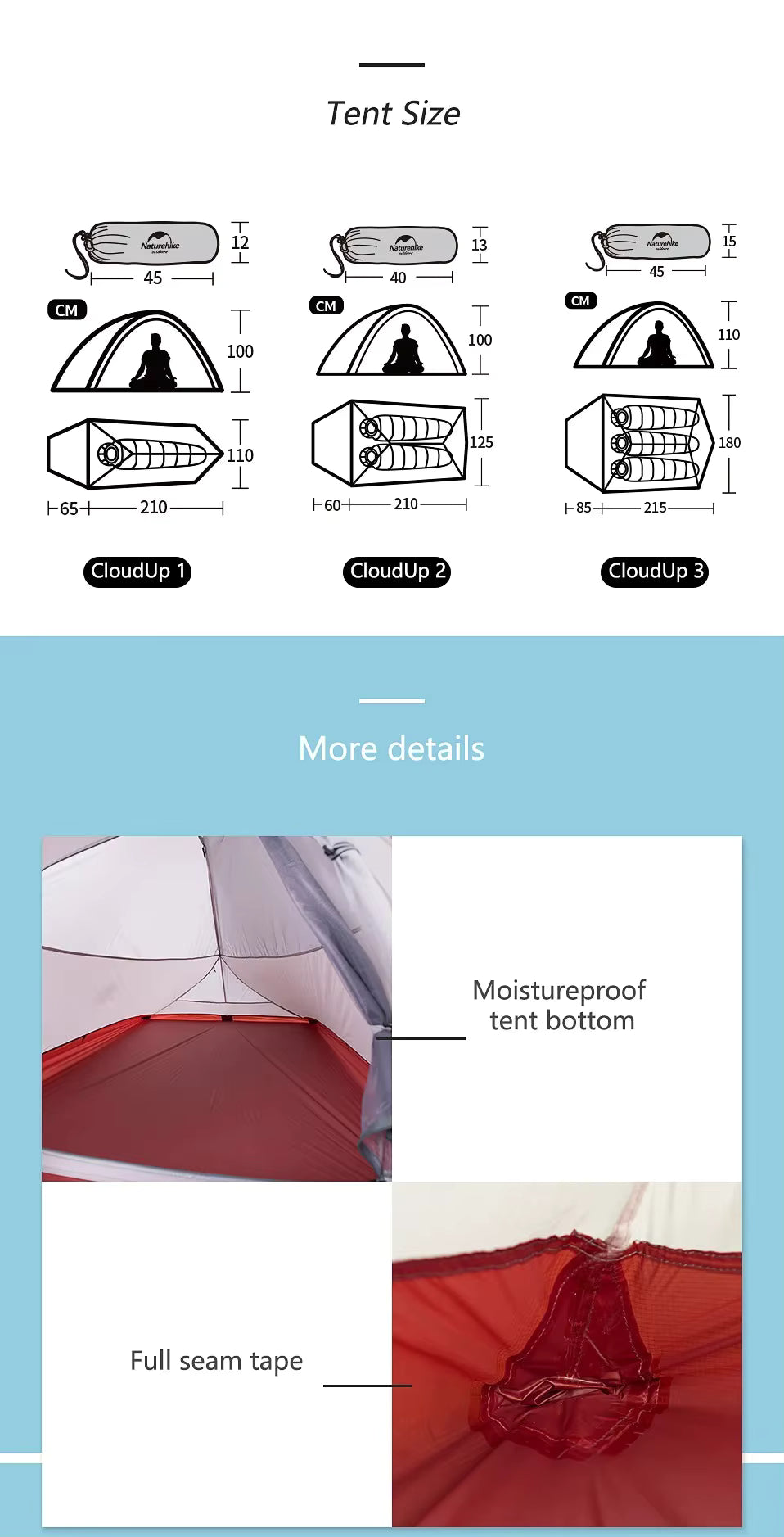 Naturehike Cloud Up 3-Person Tent