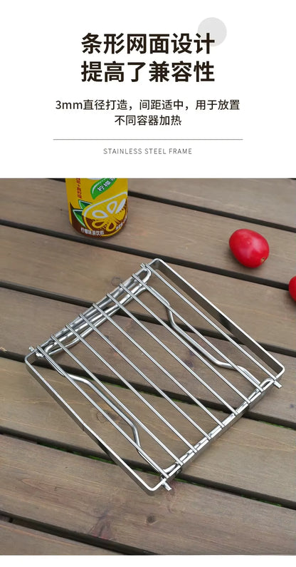 Portable Stainless Steel Camping Stove Stand