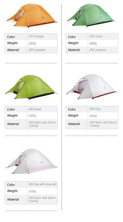 Naturehike Cloud Up 3-Person Tent