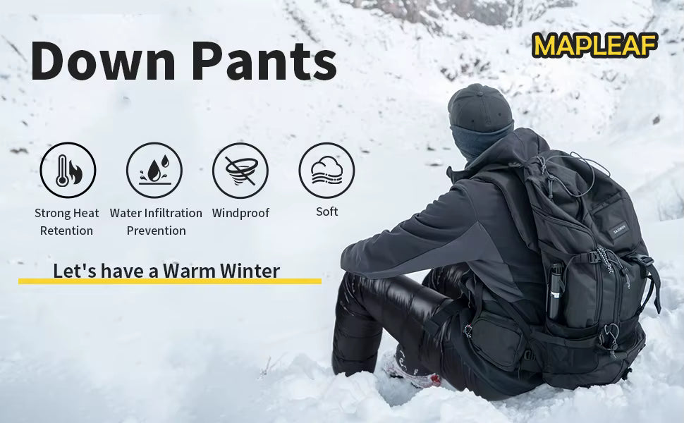 MAPLEAF Ultralight 800FP Down Pants