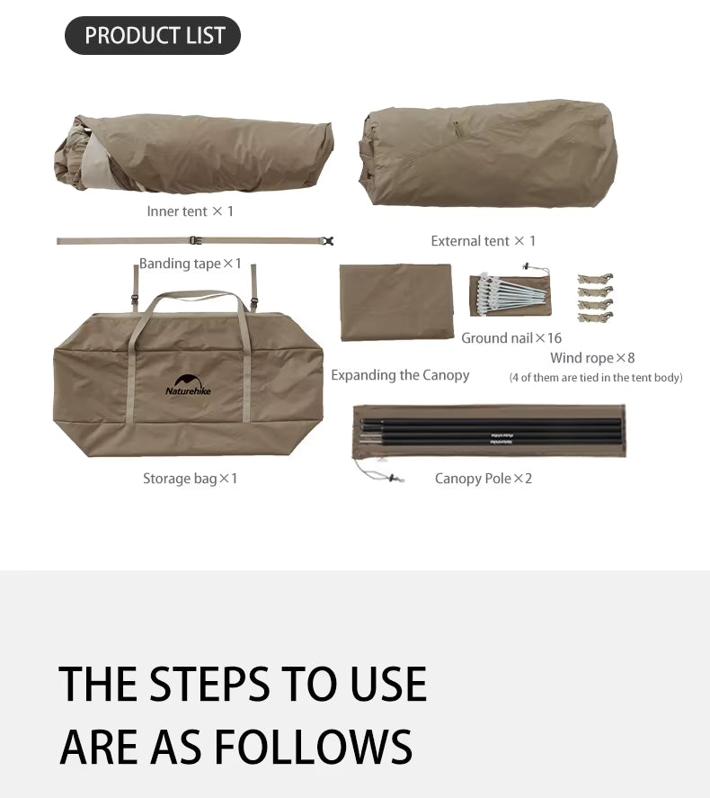 Naturehike Village Family Tent 4 Persons