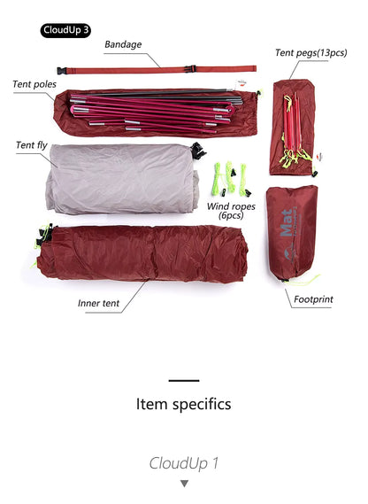Naturehike Cloud Up 3-Person Tent